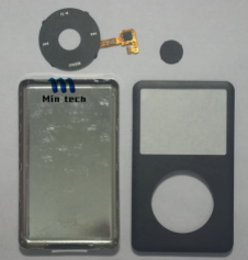 Replacement Front Cover back cover Housing with clinkwheel flex for iPod Classic 6th 7th 120gb 160gb