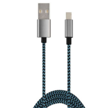 Nylon Fabric Braided Sync and Charge USB Cable for Type-C Device